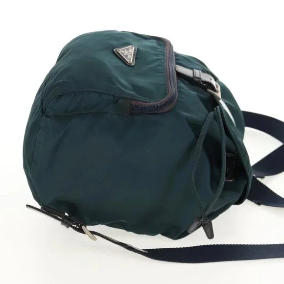 PRADA Backpack Nylon Blue Silver Auth 157773 - Picture 4 of 16